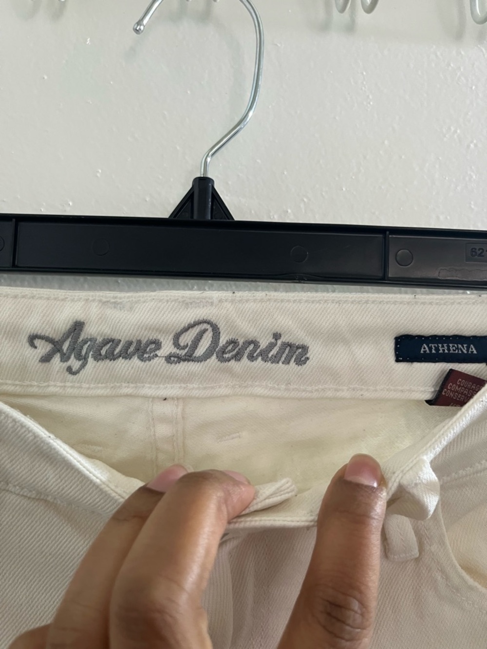 Agave Cream Straight-Leg Jeans for Women - Picture 5 of 8